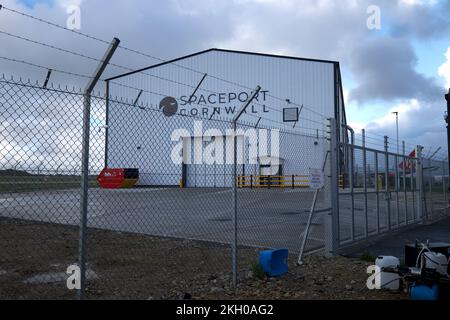 Newquay Cornwall UK 11 22 2022 RAF St Mawgan Spaceport Virgin Orbit LauncherOne Stock Photo