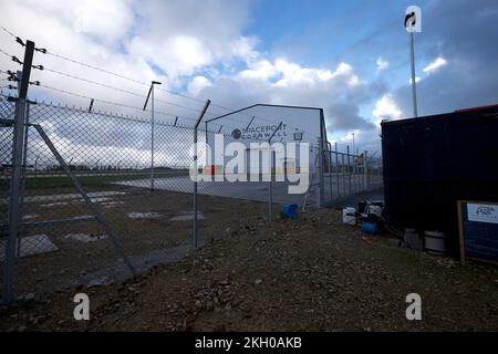 Newquay Cornwall UK 11 22 2022 RAF St Mawgan Spaceport Virgin Orbit LauncherOne Stock Photo