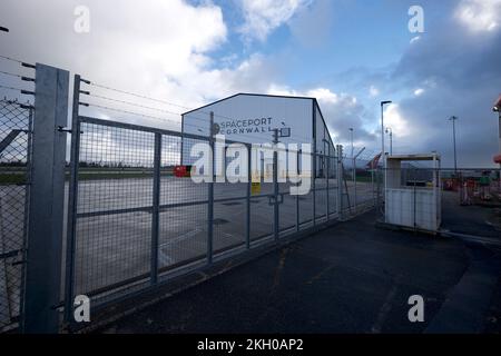 Newquay Cornwall UK 11 22 2022 RAF St Mawgan Spaceport Virgin Orbit LauncherOne Stock Photo