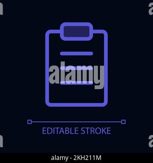 Filled tablet pixel perfect glassmorphism ui icon for dark theme Stock Vector