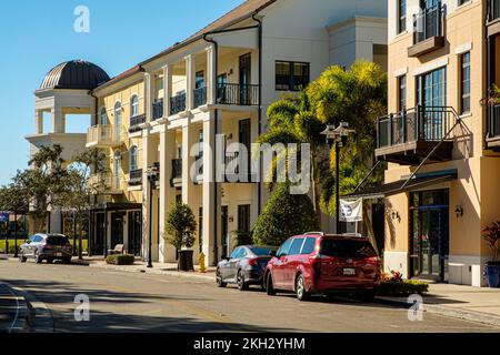 Annunciation Circle, Ave Maria, Florida Stock Photo