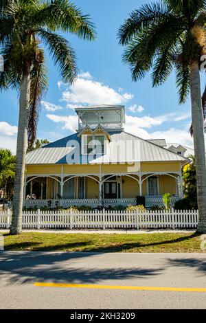 Everett Barnhill Residence, Retta Esplanade, Punta Gorda, Florida Stock Photo