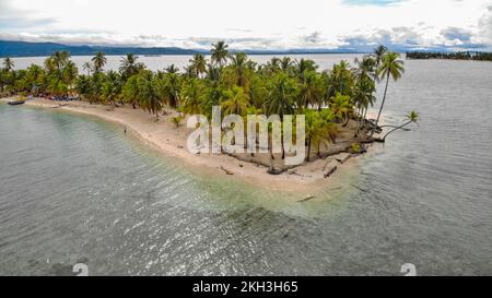 Aerial view of Anmardub Island in Guna Yala Stock Photo