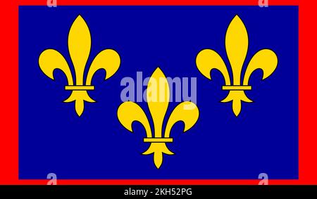 flag of Gallo Romance peoples Angevins. flag representing ethnic group or culture, regional authorities. no flagpole. Plane design, layout Stock Photo