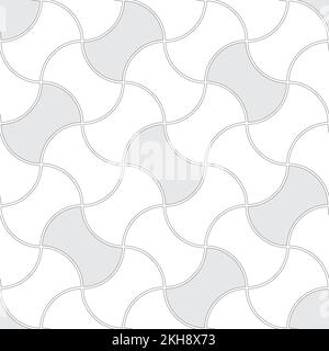 Seamless pattern in the shape of apple stump. Paving slabs in the form of an apple core. Simple wallpaper diagonal geometric prints. Monochrome vector Stock Vector
