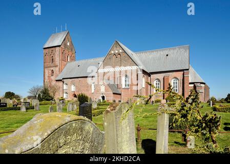 St. John's Church, called Friesendom, in Nieblum, Föhr, North Frisian Island, North Frisia, Schleswig-Holstein, Germany, Europe Stock Photo