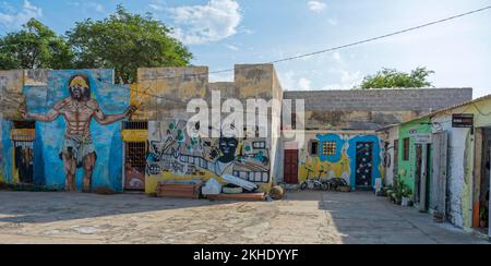 Carnival Artists' Meeting Mindelo on Sao Vicente Island Cape Verde Stock Photo