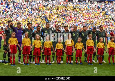 Samara, Russia – June 21, 2018. National team of Australia before FIFA World Cup 2018 Denmark vs Australia (1-1) Stock Photo