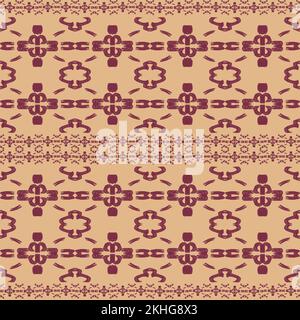 seamless ethnic rotary repeat fabric and tile Stock Photo