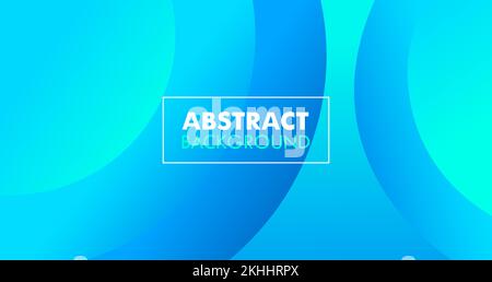 Blue Dynamic Abstract Background Modern Colorful Gradient Backdrop Stock Vector