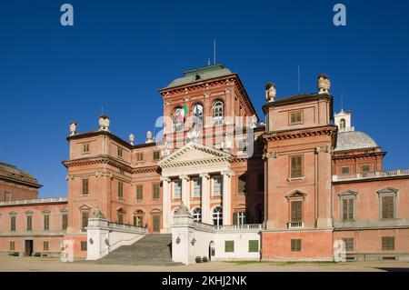 The beautiful royal castle of Racconigi, near Cuneo and Turin, in the italian region of Piedmont, which belonged to the Savoy Family Stock Photo