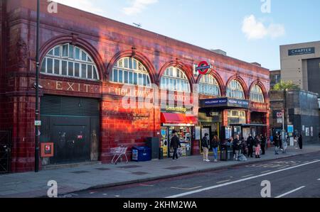Holloway Road tube station , Islington London England UK Stock Photo