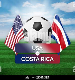 USA vs Costa Rica national teams soccer football match competition