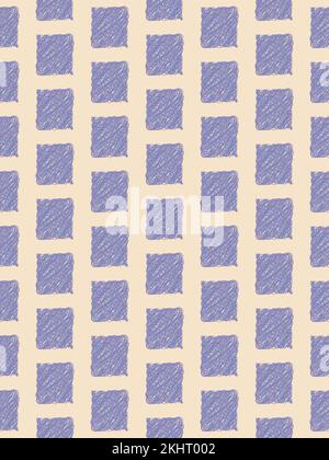 Scribbled bricks seamless pattern - vector clipart with hand drawn effect Stock Vector