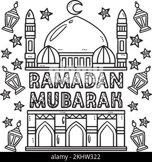 ramadan mubarak coloring pages