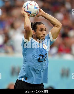 Uruguay's Martin Caceres during the FIFA World Cup Group H match at the Education City Stadium, Doha, Qatar. Picture date: Thursday November 24, 2022. Stock Photo