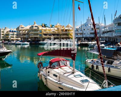 Benalmádena is a seaside town on southern Spain's Costa del Sol.The architecturally impressive Puerto marina has 1100 moorings for boats and an array