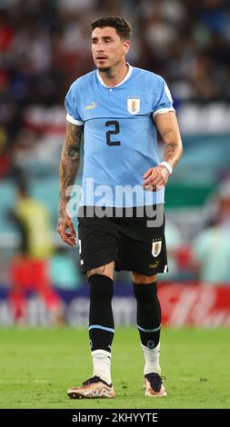 Ar Rayyan, Qatar. 24th Nov, 2022. Jose Maria Gimenez of Uruguay during the FIFA World Cup 2022 match at Education City Stadium, Ar Rayyan. Picture credit should read: David Klein/Sportimage Credit: Sportimage/Alamy Live News Stock Photo