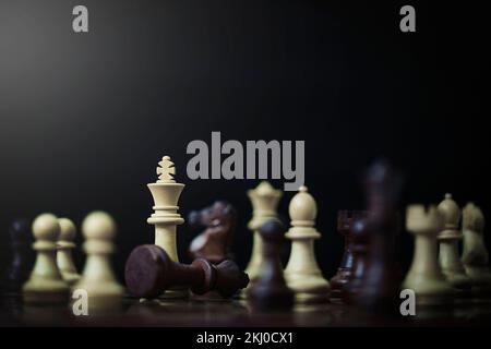 Chess Board Game Concept of Business Ideas and Competition and Stratagy  Plan Success Meaning Stock Photo - Image of crowd, alone: 184417568