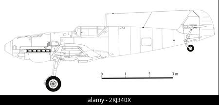 Messerschmitt Bf 109E-1 Stock Photo