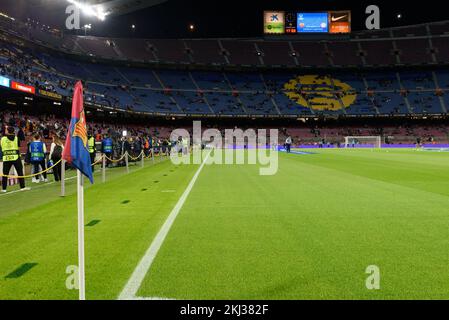 View inside Camp Nou stadium before the UEFA Womens Champions League group stage match between FC Barcelona and FC Bayern Munich at Camp Nou in Barcelona, Spain. (Sven Beyrich/SPP) Credit: SPP Sport Press Photo. /Alamy Live News Stock Photo