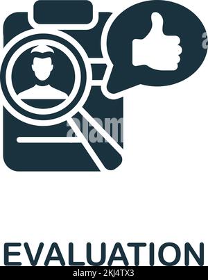 Evulation icon. Monochrome simple Talent Development icon for templates ...
