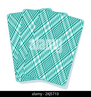Illustration of a playing cards back side Stock Vector