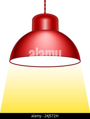 Illustration of a luminous lamp Stock Vector
