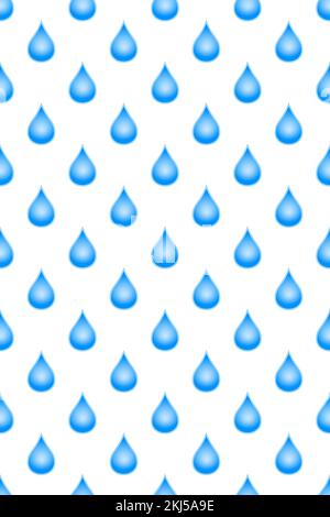 Seamless pattern of a blue liquid drops Stock Vector