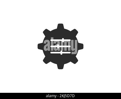 Setting, adaptation, change icon. Vector illustration. Stock Vector