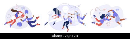 Group brainstorming, i, new idea generation, Stock Vector