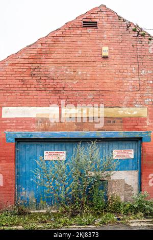 Closed Auto repair garage (demolished 2023) Stock Photo