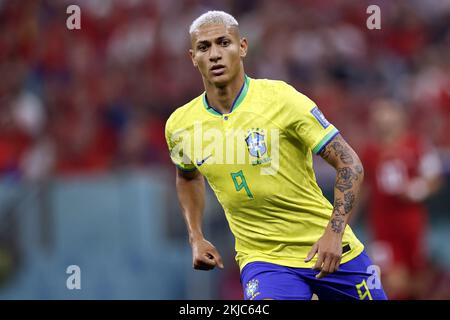 LUSAIL CITY - Richarlison of Brazil during the FIFA World Cup Qatar 2022 group G match between Brazil and Serbia at Lusail Stadium on November 24, 2022 in Lusail City, Qatar. AP | Dutch Height | MAURICE OF STONE Credit: ANP/Alamy Live News Stock Photo