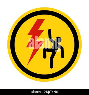High Voltage Black Icon,High Voltage Overhead Isolated On White Background Stock Vector