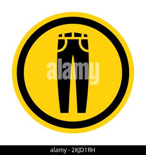 Jeans vector icon isolated on white background Stock Vector