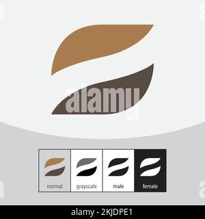 Letter S logo design vector. Vector illustration. Crescent or Moon Stock Vector