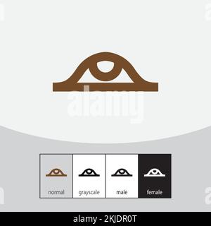 Eye, Illuminati or Horus logo. - vector. Vector illustration Stock Vector