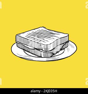 Toast Icon by firtinali, Detailed drawing, Fast Food Concept, Sketch ...