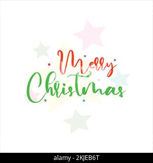 Decorative Merry Christmas vector illustration Stock Vector