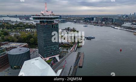 A'DAM tower observation deck in Amsterdam Stock Photo