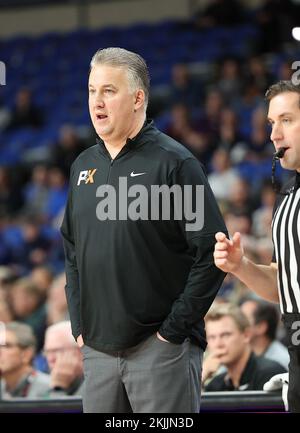 Purdue head coach Matt Painter calls to his team while playing against ...