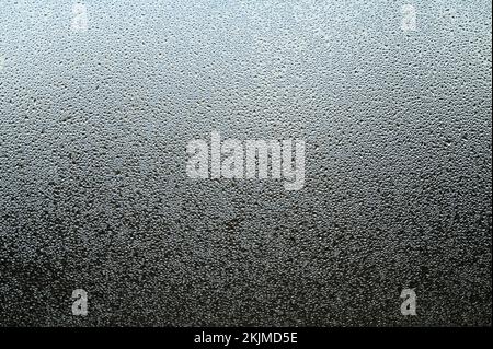 Condensation on the window from a sudden change in temperature outside ...