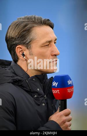 Only Interview Logo Coach Niko Kovac (DO) in a Sky Sport interview before the match ...