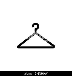 Hanger icon, hanger icon vector, in trendy flat style isolated on white background. hanger icon image, hanger icon illustration Stock Vector