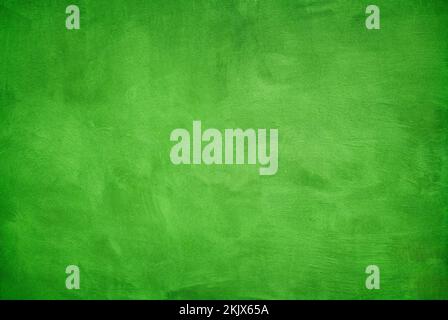 Grunge scratched green cement wall texture background. Stock Photo