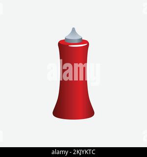 Ketchup Icon. Fast Food Concept, Cartoon of Sickle Vector Icon for Web Design Isolated on White Background - Vector. Vector illustration Stock Vector