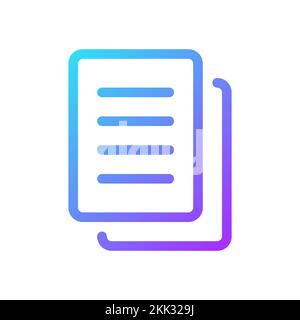 Copy pixel perfect gradient linear ui icon Stock Vector
