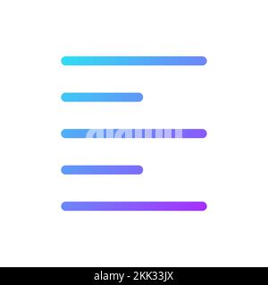 Text pixel perfect gradient linear ui icon Stock Vector