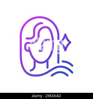 Maiden pixel perfect gradient linear vector icon Stock Vector