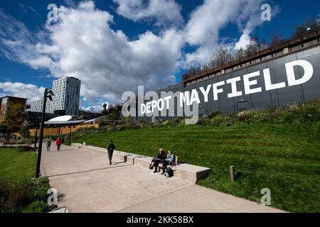 Mayfield Park, Manchester City Centre. Stock Photo